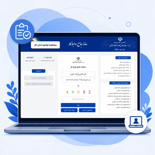 مراحل مشاهده ابلاغیه‌های اداره کار و نکات مهم