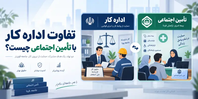 تفاوت اداره کار با تأمین اجتماعی چیست؟
